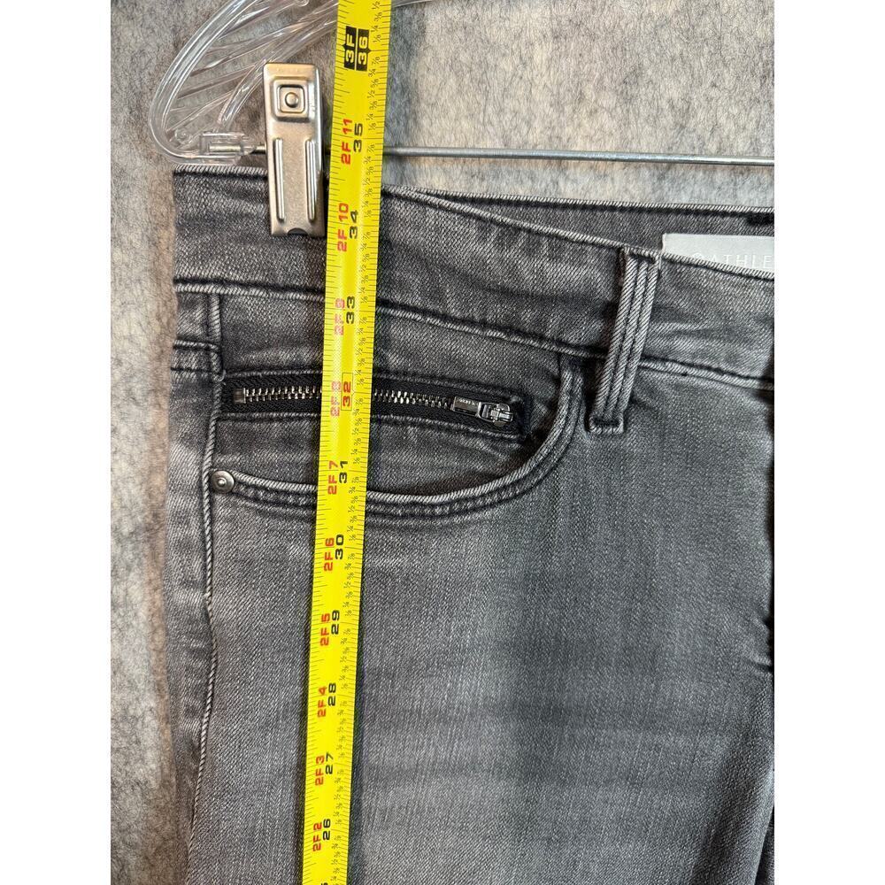 EUC Athleta Womens Gray Scupltek Stretch Raw Hem Skinny Jeans - Size 8P - Picture 10 of 10